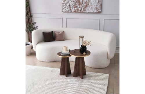 Klupski stolić Ranor (Zlatni/orah)