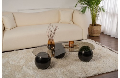 Klupski stolić Tivon (Crna/Brončana)