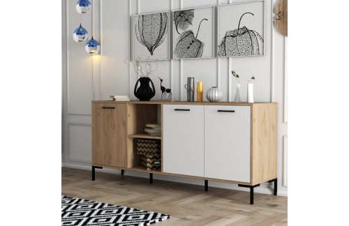 Komoda Olvan (Hrast/Bijela)