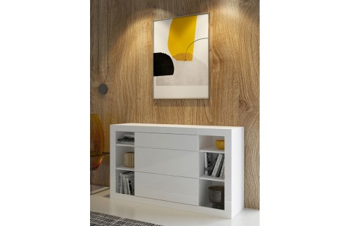 KOMODA ZENA - BIJELA VISOK SJAJ ZADNJI KOS