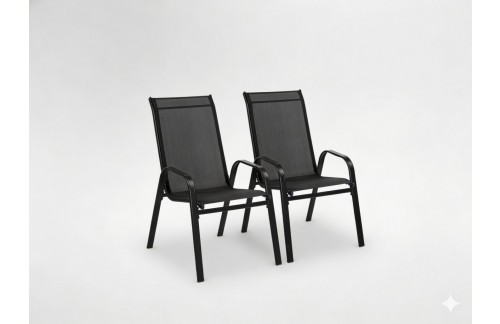 Komplet od 2 vrtne stolice Črnko