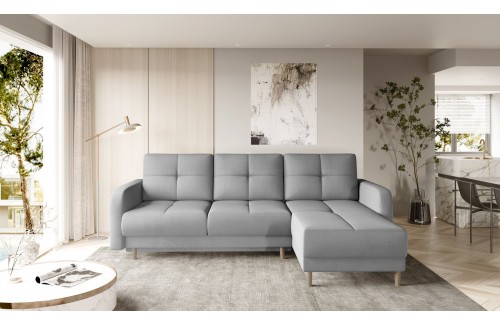 Kutna garnitura Roxi s ležajem i spremištem-Nube 03