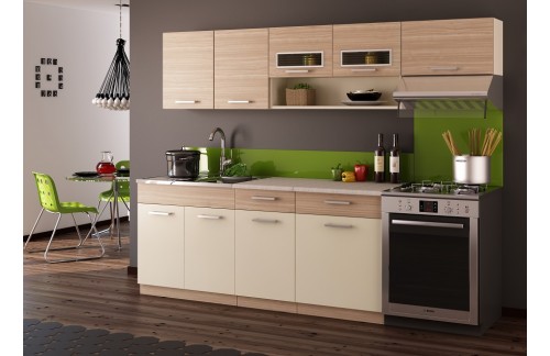 Kuhinja MORENO COCOBOLO 2,4 m - AKCIJA