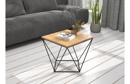 Moderna stolić za kavu DIANA 50x50 - CRNA