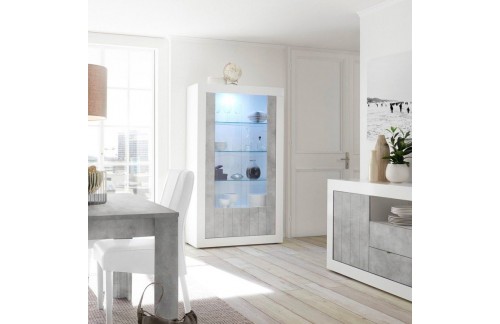 Moderna vitrina s 2 vrata, visina 191 cm - URBINO 209035-06CE