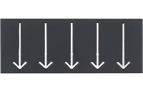Vješalica ARROW 5 - crna 
