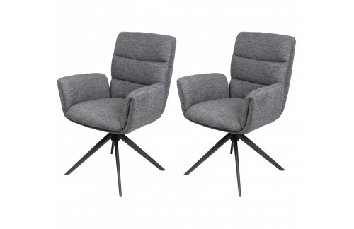 Tapecirana blagovaonska stolica OSAKA (tamno siva)