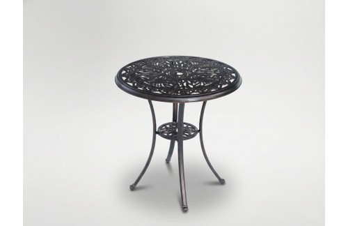 Okrugli vrtni stol Danbur (antik smeđa)