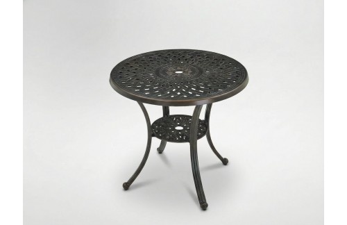 Okrugli vrtni stol Mondrih (antik smeđa)