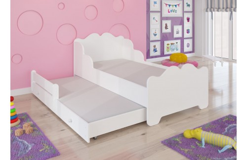 Dječji krevet XIMENA II PRINCESS AND HORSE 160x80 - BIJELA