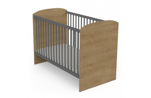 Dječji krevetić GABIN 116646 (hrast/siva)