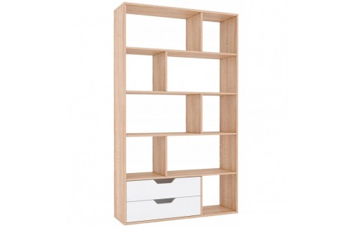 Poličar BIERA (sonoma hrast/bijela)