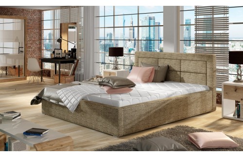 Krevet Rosano s metalnim okvirom, plinskim podizačem i spremištem za posteljinu