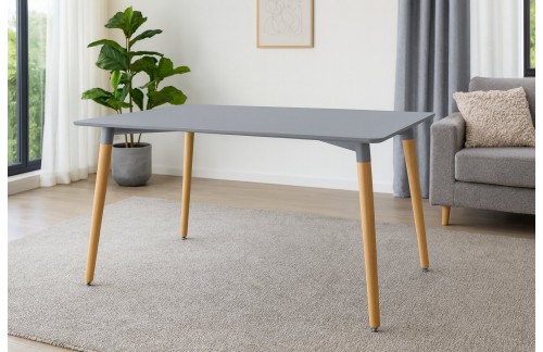 Pravokotna stol Selon 120 x 80 cm (siva)