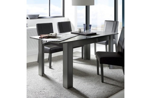 Produžni blagovaonski stol 137-185x90 cm, antracit DAMA 342308AL