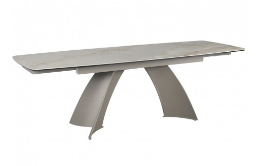 Proširivi blagovaonski stol TOKYO (smeđi mramor)