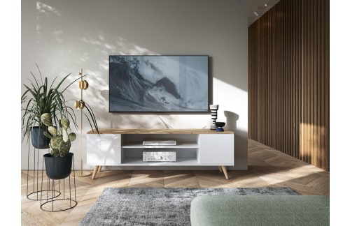 Moderna TV komoda PETRA s dvoja vrata