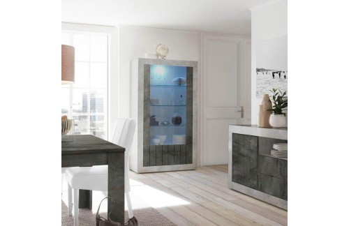 Moderna vitrina sa 2 staklena vrata 110x191 URBINO 201335-06OX