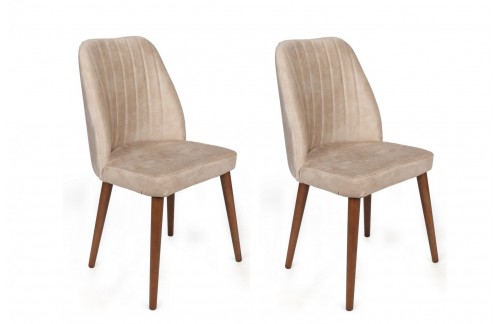 Stolica Erlan (Krem/Orah) - 2 komada