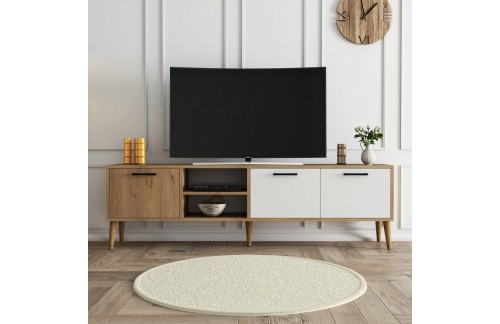 TV ormarić Lamon (Hrast/Bijela)