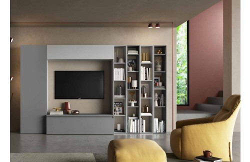 TV ormarić u tamno i svijetlo sivoj boji INFINITY 2.0 900010-ADGE