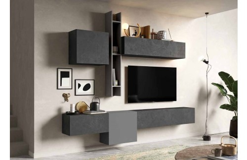 TV komoda u škriljasto/olovno sivoj - INFINITY 2.0 900012A-ADPB