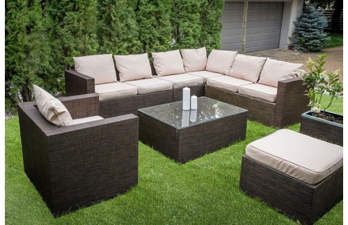 Vrtni namještaj TAHITI 7-dijelni - više boja