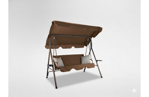 Vrtna gugalnica A-Type s držačima za piće (smeđa/bež)