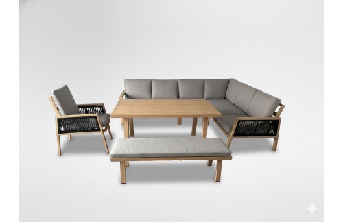 Vrtni set Otava (smeđa/siva)