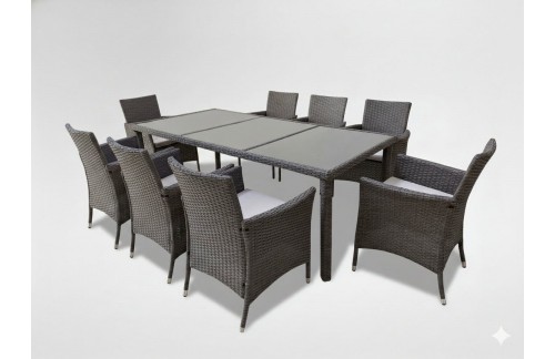 Vrtna garnitura Toplin (smeđa/bež)